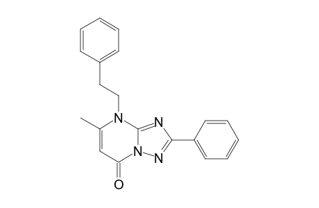 5-methyl-4-phenethyl-2-phenyl-4H-s-triazolo[1,5-a]pyrimidin-7-one