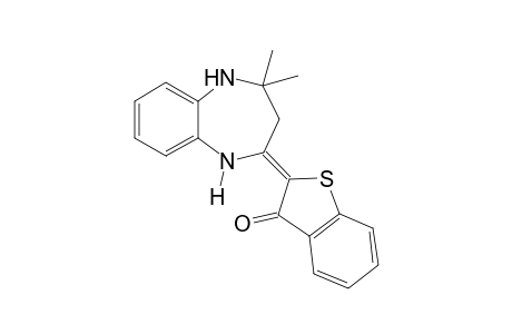 (2E)-2-(4',4'-Dimethyl-1',3',4',5'-tetrahydro-2'H-1',5'-benzodiazepin-2'-ylidene)-1-benzothiophen-3(2H)-one