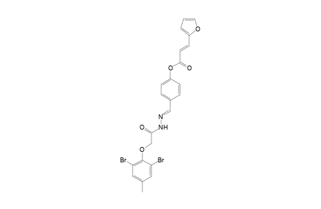 4-[(2,6-Dibromo-4-methylphenoxy)acetylhydrazonomethyl]phenyl 3-(2-furyl)acrylate