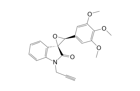 3'-(3',4',5'-Trimethoxyphenyl)-1-(prop-2"-ynyl)-spiro[indole-3,2'-oxiran]-2(1H)-one