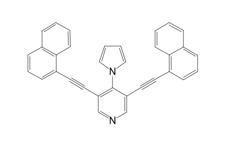 3,5-Bis(naphthalen-1-ylethynyl)-4-(1H-pyrrol-1-yl)pyridine