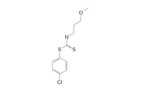 dithio(3-methoxypropyl)carbamic acid, p-chlorophenyl ester