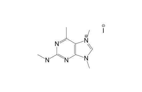 2-(METHYLAMINO)-6,7,9-TRIMETHYLPURINIUM-IODIDE