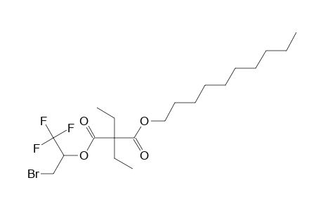 Diethylmalonic acid, 1-bromo-3,3,3-trifluoroprop-2-yl decyl ester