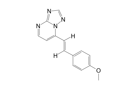 trans-7-(p-METHOXYSTYRYL)-s-TRIAZOLO[1,5-a]PYRIMIDINE