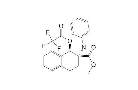 C-2-METHOXYCARBONYL-2-PHENYLAMINO-R-1-TRIFLUORO-ACETYLOXY-1,2,3,4-TETRA-HYDRONAPHTHALENE