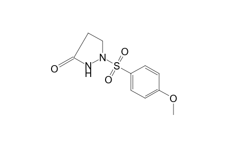 1-[(p-methoxyphenyl)sulfonyl]-3-pyrazolidinone