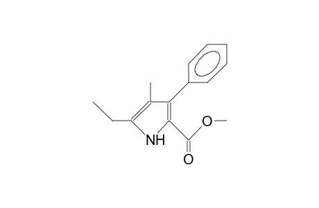 5-Ethyl-4-methyl-3-phenyl-1H-pyrrole-2-carboxylic acid, methyl ester