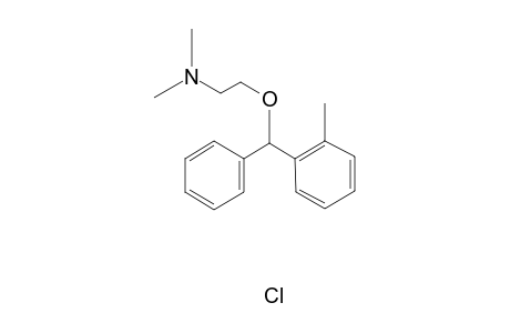 N,N-Dimethyl-2-((o-methyl-alpha-phenylbenzyl)oxy)ethylamine, hydrochloride