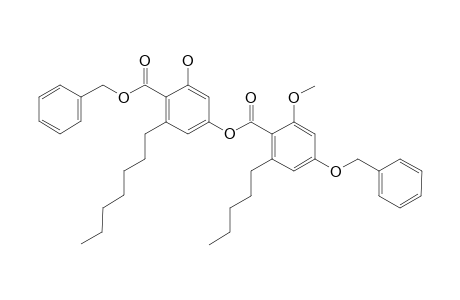 Benzyl 4-(4'-benzyloxy-2'-methoxy-6'-pentylbenzoyloxy)-6-heptyl-2-hydroxybenzoate