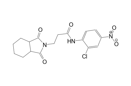 N-(2-chloro-4-nitrophenyl)-3-(1,3-dioxooctahydro-2H-isoindol-2-yl)propanamide