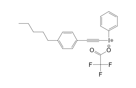 Phenyl-(4'-normal-pentylphenylethynyl)-iodonium-trifluoroacetate