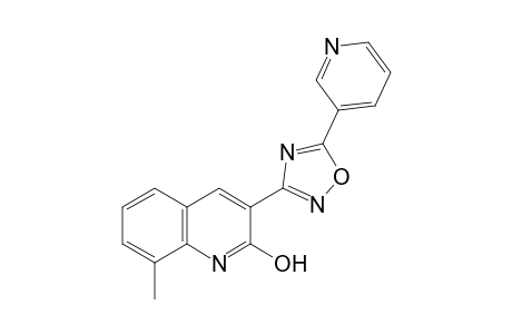 2-Quinolinol, 8-methyl-3-[5-(3-pyridinyl)-1,2,4-oxadiazol-3-yl]-