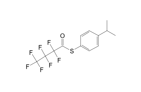 4-Isopropylbenzenethiol, S-heptafluorobutyryl-