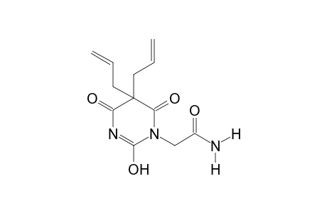 5,5-diallyl-1-(carbamoylmethyl)barbituric acid