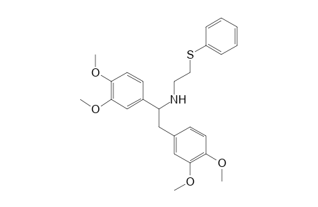 N-[1,2-(3,4-Dimethoxyphenyl)ethyl]-2-phenylsulfanylethylamine