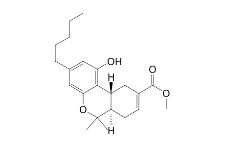 6H-Dibenzo[b,d]pyran-9-carboxylic acid, 6a,7,10,10a-tetrahydro-1-hydroxy-6,6-dimethyl-3-pentyl-, methyl ester, (6aR-trans)-