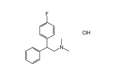 N,N-dimethyl-p-fluoro-beta-phenylphenethylamine, hydrochloride