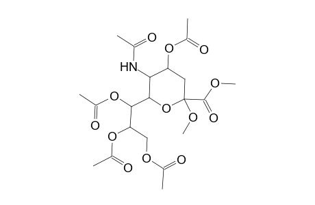 D-glycero-D-galacto-2-Nonulopyranosidonic acid, methyl 5-(acetylamino)-3,5-dideoxy-, methyl ester, 4,7,8,9-tetraacetate