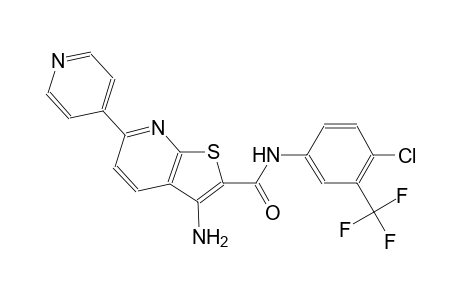 thieno[2,3-b]pyridine-2-carboxamide, 3-amino-N-[4-chloro-3-(trifluoromethyl)phenyl]-6-(4-pyridinyl)-