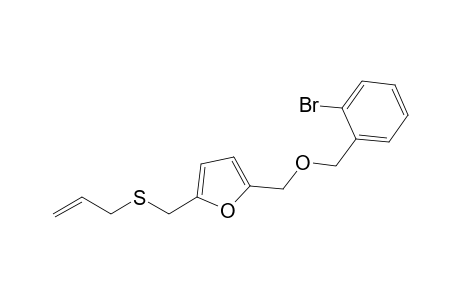 Furan, 2-[[(2-bromophenyl)methoxy]methyl]-5-[(2-propenylthio)methyl]-