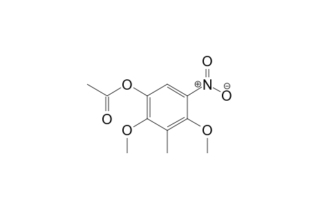 2,4-Dimethoxy-3-methyl-5-nitrophenyl acetate