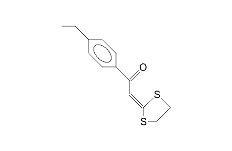 1-(4-Ethyl-phenyl)-2-(1,3-dithiolan-2-ylidene)-ethanone