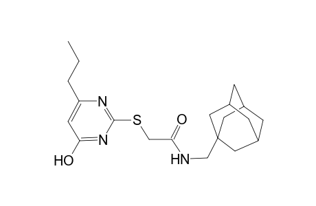 N-(1-adamantylmethyl)-2-[(4-keto-6-propyl-1H-pyrimidin-2-yl)thio]acetamide