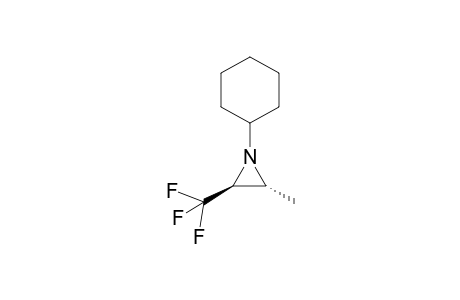 trans-1-Cyclohexyl-2-methyl-3-(trifluoromethyl)aziridine