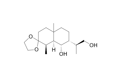 (11S)-3,3-Ethylenedioxy-4.beta.,5.alpha.,7.alpha.-eudesmane-6.alpha.,12-diol