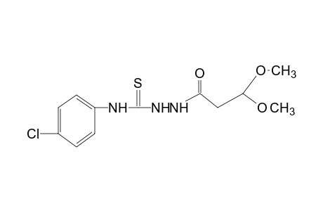 {[4-(p-Chlorophenyl)-3-thiosemicarbazido]carbonyl}acetaldehyde, dimethyl acetal