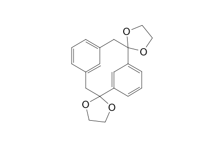 Dispiro[1,3-dioxolane-2,2'-tricyclo[9.3.1.1(4,8)]hexadeca[1(15),4,6,8(1 6),11,13]hexaene-10',2''-[1,3]dioxolane]