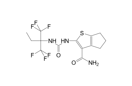 2-[({[1,1-bis(trifluoromethyl)propyl]amino}carbonyl)amino]-5,6-dihydro-4H-cyclopenta[b]thiophene-3-carboxamide