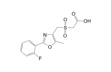 Acetic acid, 2-[[[2-(2-fluorophenyl)-5-methyl-4-oxazolyl]methyl]sulfonyl]-