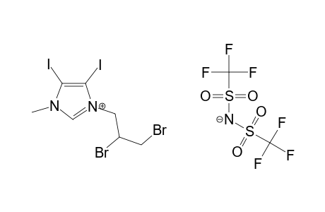 1-(2,3-DIBROMOPROPYL)-3-METHYL-4,5-DIIODOIMIDAZOLIUM-BIS-(TRIFLUOROMETHANESULFONYL)-AMIDE