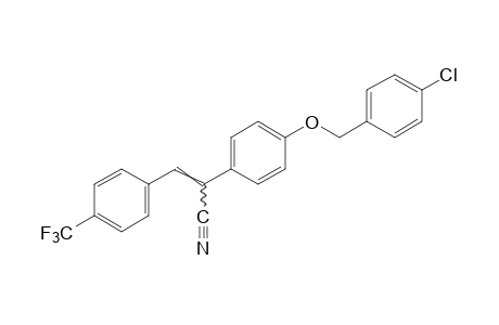 2-{p-[(p-CHLOROBENZYL)OXY]PHENYL}-3-(alpha,alpha,alpha-TRIFLUORO-p-TOLYL)ACRYLONITRILE