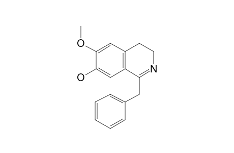 3,4-Dihydroisoquinolin-7-ol, 1-benzyl-6-methoxy-