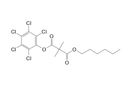 Dimethylmalonic acid, hexyl pentachlorophenyl ester