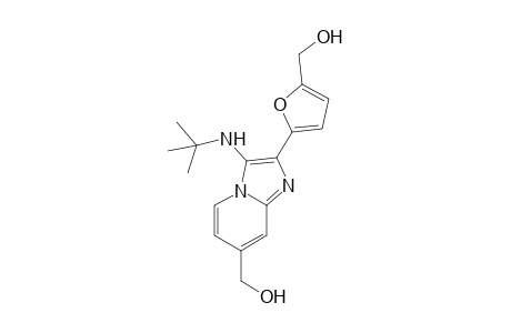 N-tert-Butyl-7-hydroxymethyl-2-(5-hydroxymethylfuran-2-yl)imidazo[1,2-a]pyridin-3-amine