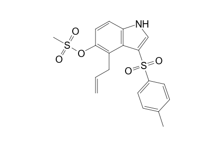 Methanesulfonic acid 4-allyl-3-(4-toluenesulfonyl)-1H-indol-5-yl ester