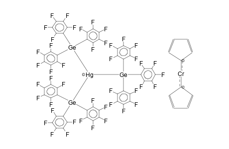 DICYCLOPENTADIENYLCHROMIUM TRIS[TRIS(PENTAFLUOROPHENYL)GERMYL]MERCURATE