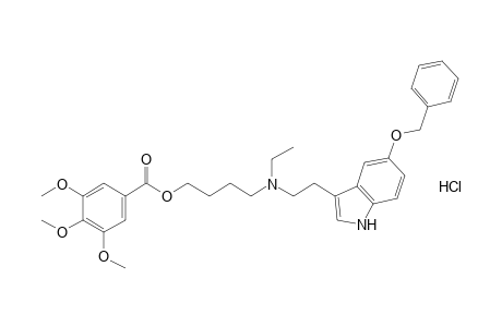 3,4,5-trimethoxybenzoic acid, 4-{[2-[5-(benzyloxy)indol-3-yl]ethyl]ethylamino}butyl ester, hydrochloride