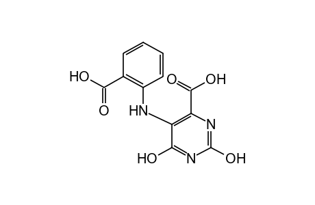 5-(o-carboxyanilino)-2,6-dihydroxy-4-pyrimidinecarboxylic acid
