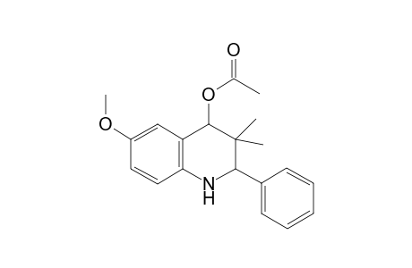 Acetic acid, (1,2,3,4-tetrahydro-6-methoxy-3,3-dimethyl-2-phenyl-4-quinolinyl) ester