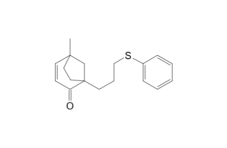 5-Methyl-1-[3-(phenylthio)propyl]bicyclo[3.2.1]oct-3-en-2-one