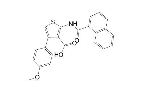 4-(4-Methoxyphenyl)-2-(1-naphthoylamino)-3-thiophenecarboxylic acid