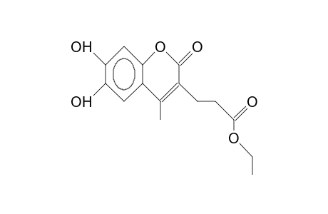 3-Ethoxycarbonylethyl-6,7-dihydroxy-4-methyl-coumarin