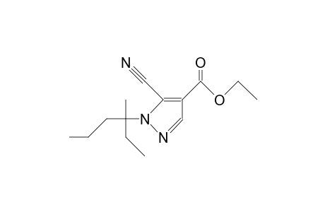 5-cyano-1-(1-ethyl-1-methyl-butyl)pyrazole-4-carboxylic acid ethyl ester