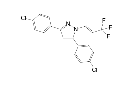 (E)-3,5-Bis(4-chlorophenyl)-1-(3,3,3-trifluoroprop-1-en-1-yl)-1H-pyrazole