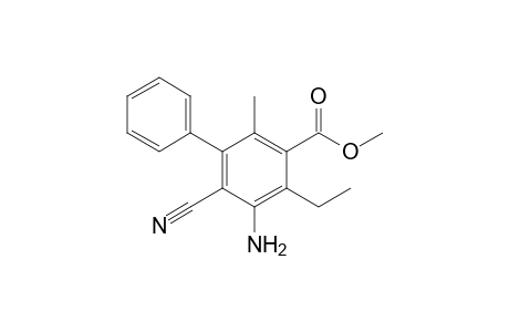 Methyl 5-amino-6-cyano-4-ethyl-2-methylbiphenyl-3-carboxylate